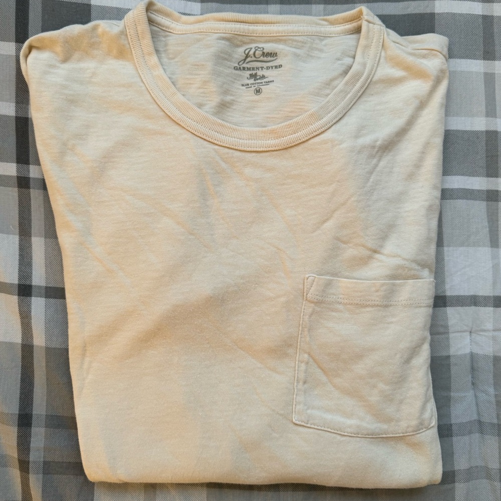 J. Crew garment dyed long sleeve t shirt